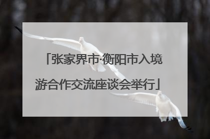 张家界市·衡阳市入境游合作交流座谈会举行