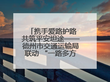 携手爱路护路 共筑平安坦途——德州市交通运输局联动 “一路多方” 开展路政宣传月活动