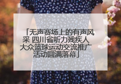 无声赛场上的有声风采 四川省听力残疾人大众篮球运动交流推广活动圆满落幕