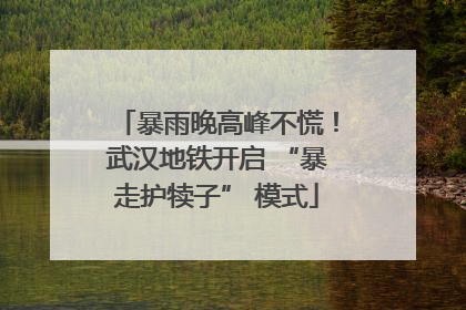 暴雨晚高峰不慌！武汉地铁开启 “暴走护犊子” 模式
