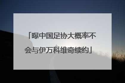 曝中国足协大概率不会与伊万科维奇续约