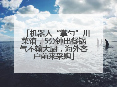 机器人“掌勺”川菜馆，5分钟出餐锅气不输大厨，海外客户前来采购