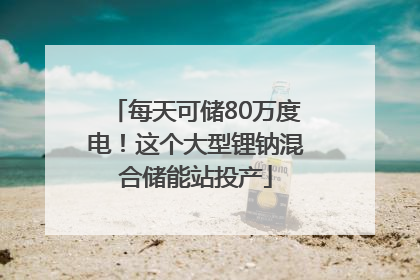 每天可储80万度电！这个大型锂钠混合储能站投产