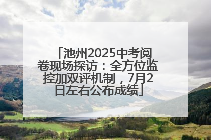 池州2025中考阅卷现场探访：全方位监控加双评机制，7月2日左右公布成绩