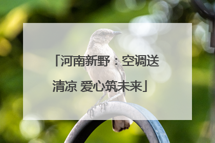 河南新野：空调送清凉 爱心筑未来