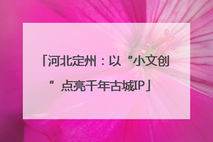 河北定州：以“小文创”点亮千年古城IP