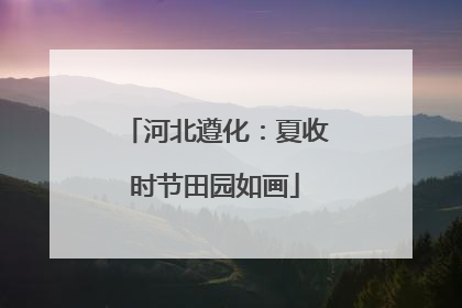 河北遵化：夏收时节田园如画