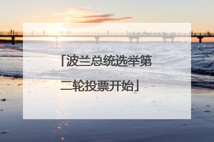 波兰总统选举第二轮投票开始