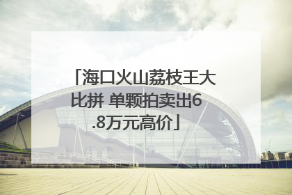 海口火山荔枝王大比拼 单颗拍卖出6.8万元高价