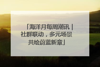 海洋月每周潮讯｜社群联动，多元场景共绘蔚蓝新章