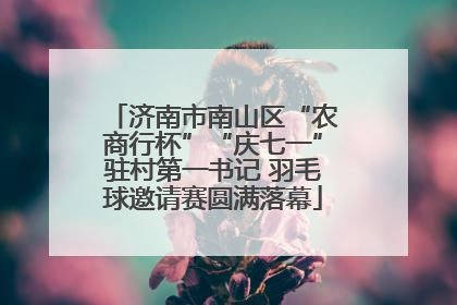 济南市南山区“农商行杯”“庆七一”驻村第一书记 羽毛球邀请赛圆满落幕
