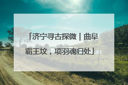 济宁寻古探微｜曲阜霸王坟，项羽魂归处