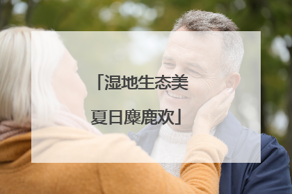 湿地生态美 夏日麋鹿欢
