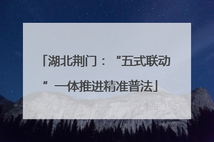 湖北荆门：“五式联动”一体推进精准普法
