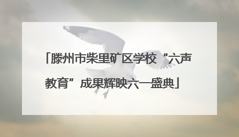 滕州市柴里矿区学校“六声教育”成果辉映六一盛典