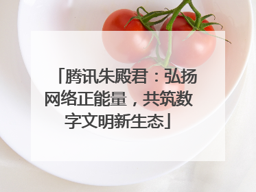 腾讯朱殿君：弘扬网络正能量，共筑数字文明新生态