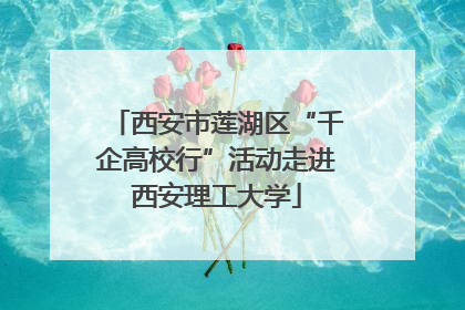 西安市莲湖区“千企高校行”活动走进西安理工大学