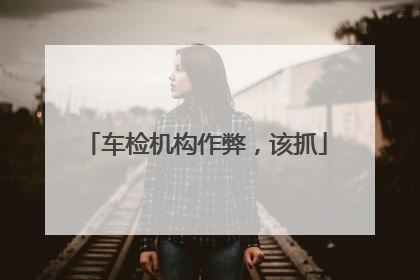 车检机构作弊，该抓