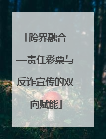 跨界融合——责任彩票与反诈宣传的双向赋能
