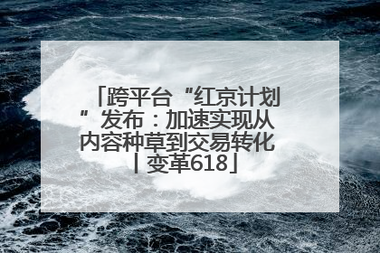 跨平台“红京计划”发布：加速实现从内容种草到交易转化丨变革618