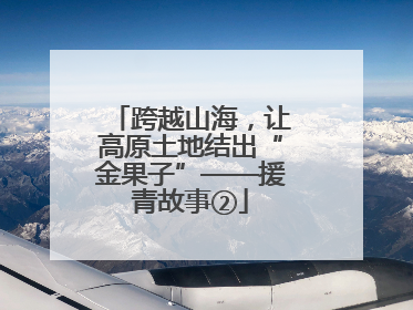 跨越山海，让高原土地结出“金果子”——援青故事②