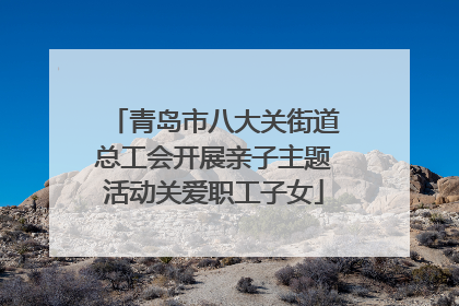 青岛市八大关街道总工会开展亲子主题活动关爱职工子女