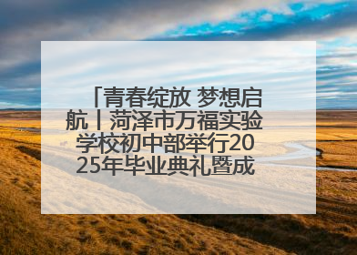 青春绽放 梦想启航丨菏泽市万福实验学校初中部举行2025年毕业典礼暨成长礼赞活动