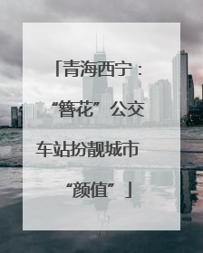 青海西宁：“簪花”公交车站扮靓城市“颜值”