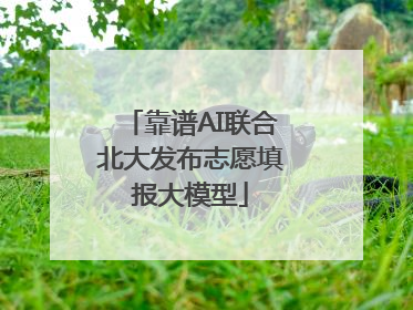靠谱AI联合北大发布志愿填报大模型