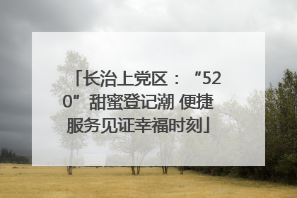 长治上党区：“520”甜蜜登记潮 便捷服务见证幸福时刻