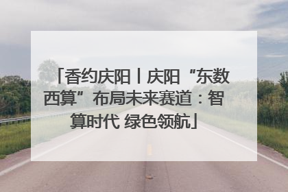 香约庆阳丨庆阳“东数西算”布局未来赛道：智算时代 绿色领航