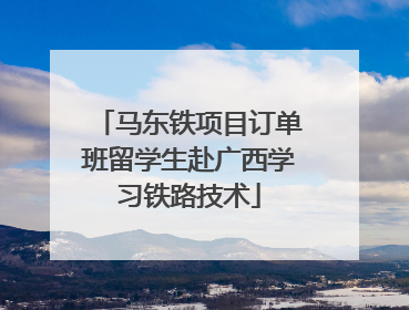 马东铁项目订单班留学生赴广西学习铁路技术
