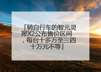 骑自行车的智元灵犀X2公布售价区间，每台十多万至三四十万元不等