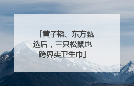黄子韬、东方甄选后，三只松鼠也跨界卖卫生巾