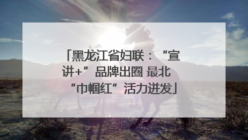 黑龙江省妇联：“宣讲+”品牌出圈 最北“巾帼红”活力迸发