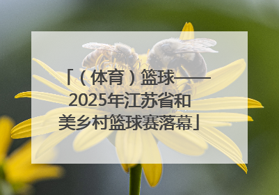 （体育）篮球——2025年江苏省和美乡村篮球赛落幕
