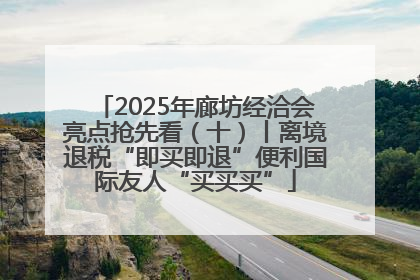 2025年廊坊经洽会亮点抢先看（十）丨离境退税“即买即退”便利国际友人“买买买”