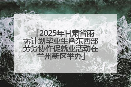 2025年甘肃省雨露计划毕业生暨东西部劳务协作促就业活动在兰州新区举办