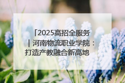 2025高招全服务｜河南物流职业学院：打造产教融合新高地 推动高质量快速发展