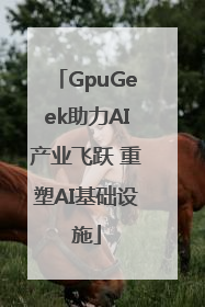 GpuGeek助力AI产业飞跃 重塑AI基础设施