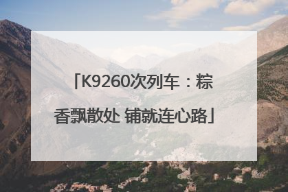 K9260次列车：粽香飘散处 铺就连心路